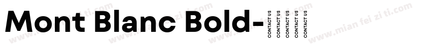 Mont Blanc Bold字体转换